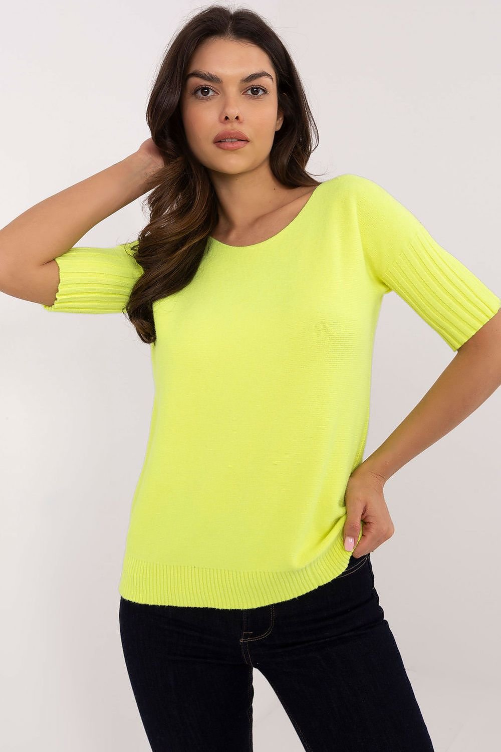 Short sleeve sweater model 203808